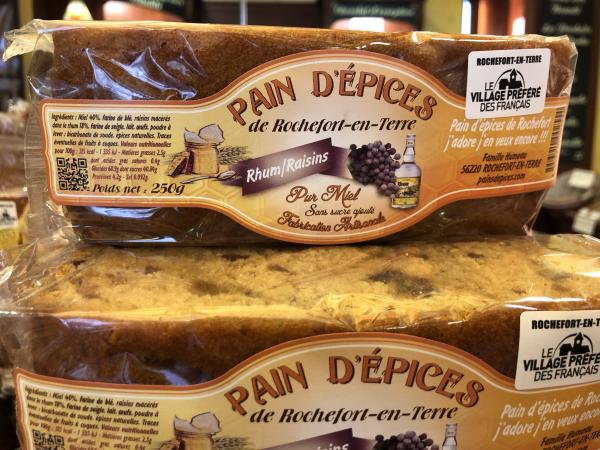 Pain d'épices aux rhum raisins