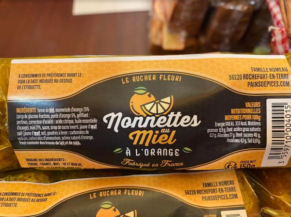 Nonettes au miel a l'orange