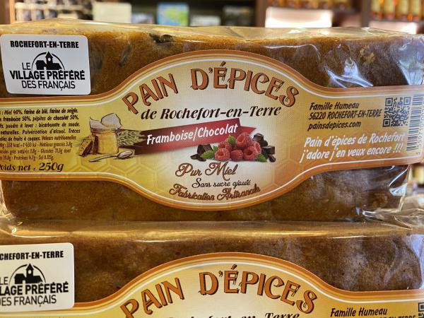 Pain d'épices framboise chocolat